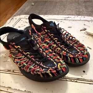 Keen UNEEK Classic Two Cord Sandals Hiking Tie Dye/Birch Men’s 14